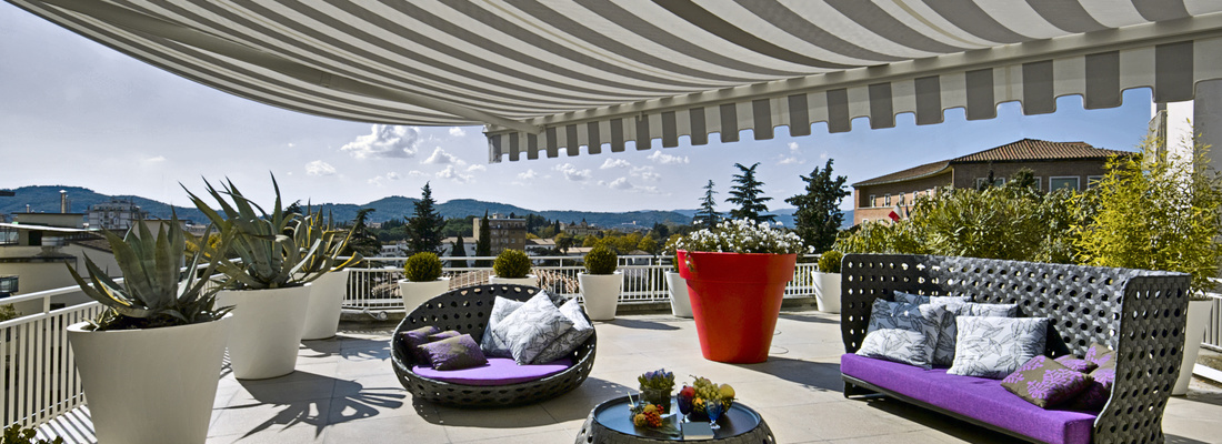 Terrace awnings - a way to get hot