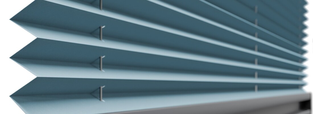 Coben pleated blind for HST windows a modern solution on a special 16 mm profile