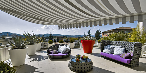 Terrace awnings - a way to get hot