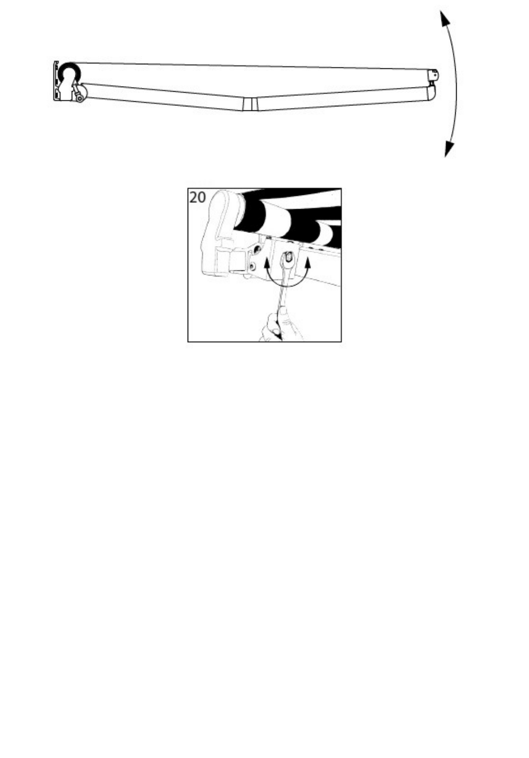 Luifel zonder cassette 4