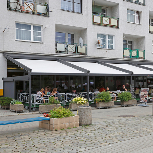 stoffen MUUR SOLIDE PERGOLA