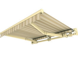 Terrace awning without a cassette