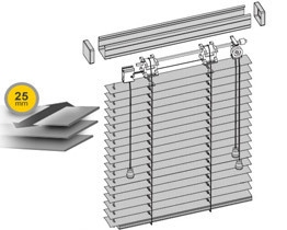 Modern aluminum blinds