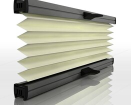 Vertical and roof window pleated blinds