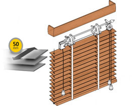 Modern wooden blinds made to measure