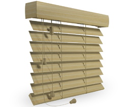 50 mm houten jaloezieën met zichtbare houtnerf