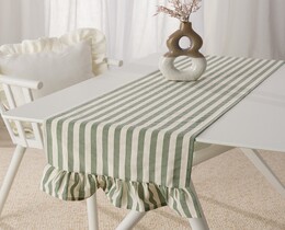 Tafelloper met ruches 40x160 cm