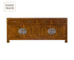 Commode Ibuku 4 deuren + 4 laden, bruin 174x50x90cm