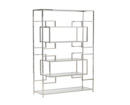 Boekenkast Hypnose zilver 115x40x202cm