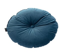 Rond kussen met knoop