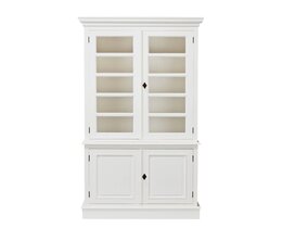 Vitrinekast Milton met 4 planken, 100x40x220 cm
