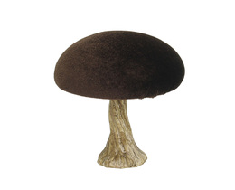 Dekoracja Fluwelen Paddestoel 10 cm bruin