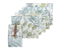 Servettenset 6 stuks 42x42cm Pastel Forest 142-46