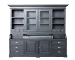 Dressoir Brighton 204x56x217cm zwart