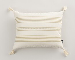 Kussenhoes voor kussen Linea Sand Tassel 45x45 cm