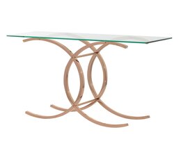 Consoletafel Chica roségoud 128x40x79cm