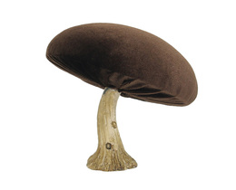 Dekoracja Fluwelen Paddestoel 12 cm bruin