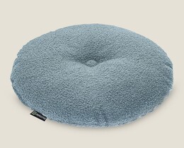 Rond kussen met knoop