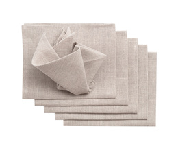 Servettenset 6 stuks 42x42cm Linnen 392-10