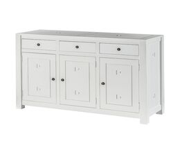 Commode Noa wit, 3 deuren + 3 laden 150x50x100cm