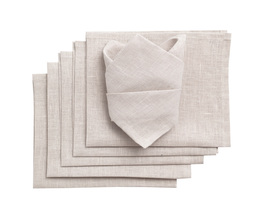 Servettenset 6 stuks 42x42cm Linnen 159-15