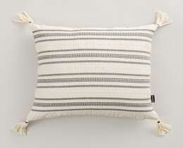 Kussenhoes voor kussen Linea Graphite Tassel 45x45 cm