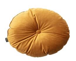 Rond kussen met knoop