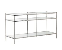 Consoletafel puur zilver 120x40x80cm