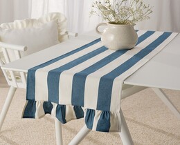 Tafelloper met ruches 40x160 cm