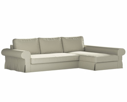 Backabro slaapbank met chaise longue hoes