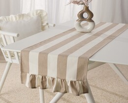Tafelloper met ruches 40x160 cm