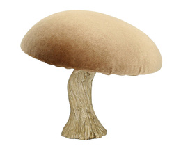 Dekoracja Fluwelen Paddestoel 17 cm karamel