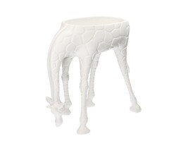 Bloempotdeksel voor bloempot Giraffe wit
