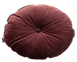 Rond kussen met knoop