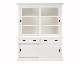 Vitrinekast Milton met 4 lades 144x53x226cm
