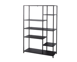 Boekenkast met planken Ivar 80x30x165cm