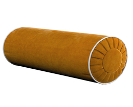 Rolkussen met plooien en bies