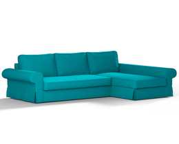 Backabro slaapbank met chaise longue hoes
