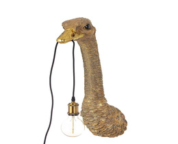 Lampa wandlamp Goud Struisvogel 72cm