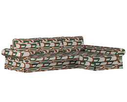 Backabro slaapbank met chaise longue hoes