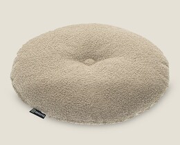 Rond kussen met knoop