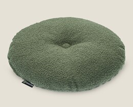 Rond kussen met knoop