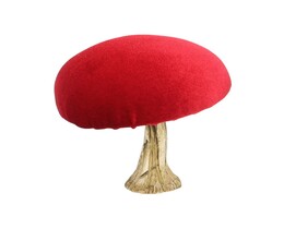 Figurka fluwelen paddenstoel 12 cm