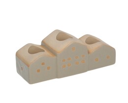 Świecznik Huizen 13x5x7cm beige