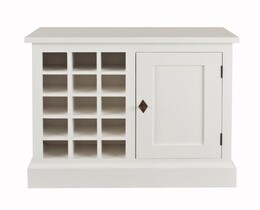 Wijnkast Brighton 85 cm wit