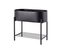 Plantenstandaard Valery Duo 40x19x45cm zwart