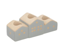 Świecznik Huizen 13x5x7cm grijs