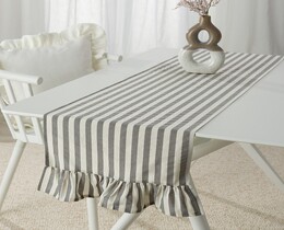 Tafelloper met ruches 40x160 cm