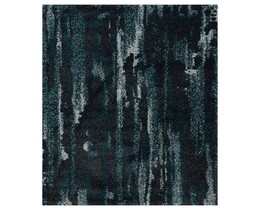 Dywan Softness bijna zwart/pauwblauw 120x170cm