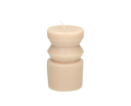 Świeca Cornelia 14 cm beige